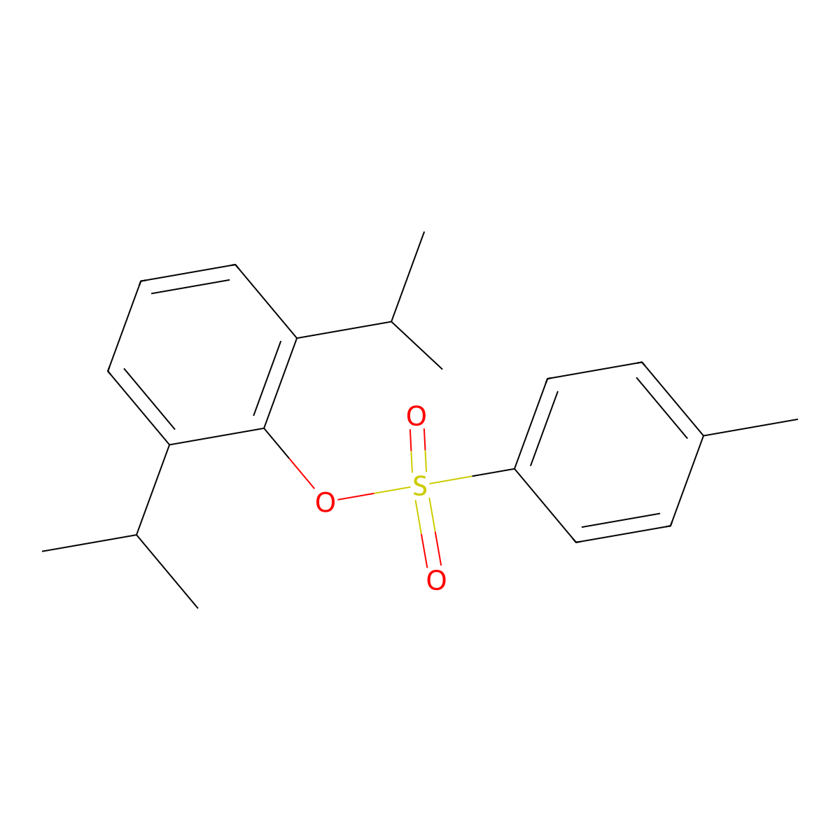 2,6-Bis(propan-2-yl)phenyl 4-methylbenzene-1-sulfonate molecular structure, CAS 178909-23-4