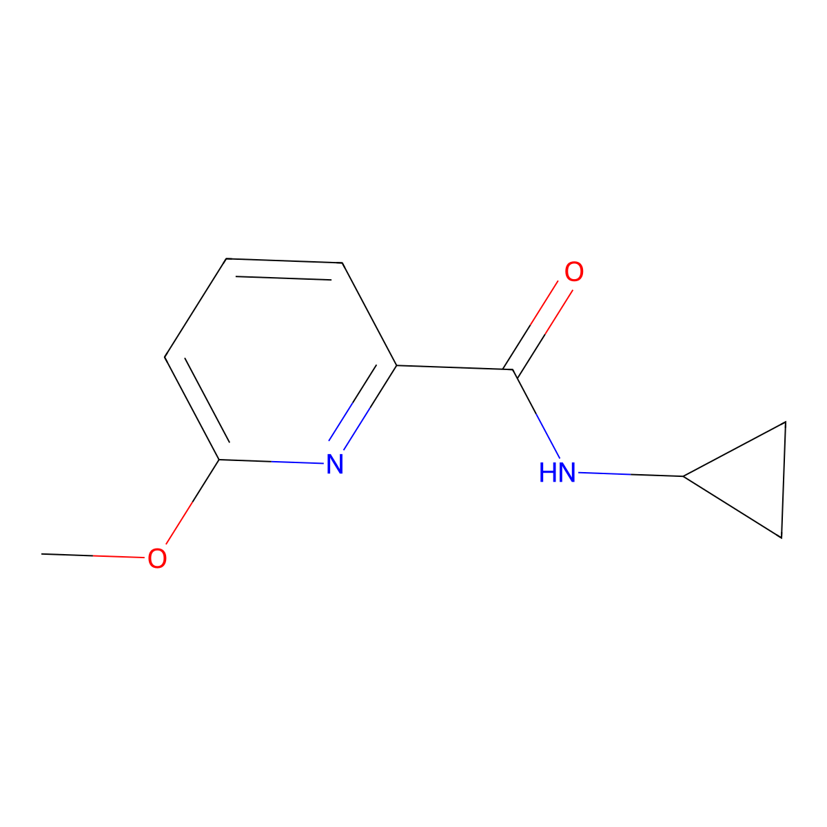 N-Cyclopropyl-6-methoxypyridine-2-carboxamide molecular structure, CAS 1789171-19-2