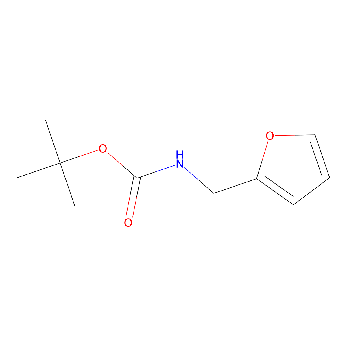 Tert-butyl (furan-2-ylmethyl)carbamate molecular structure, CAS 178918-29-1