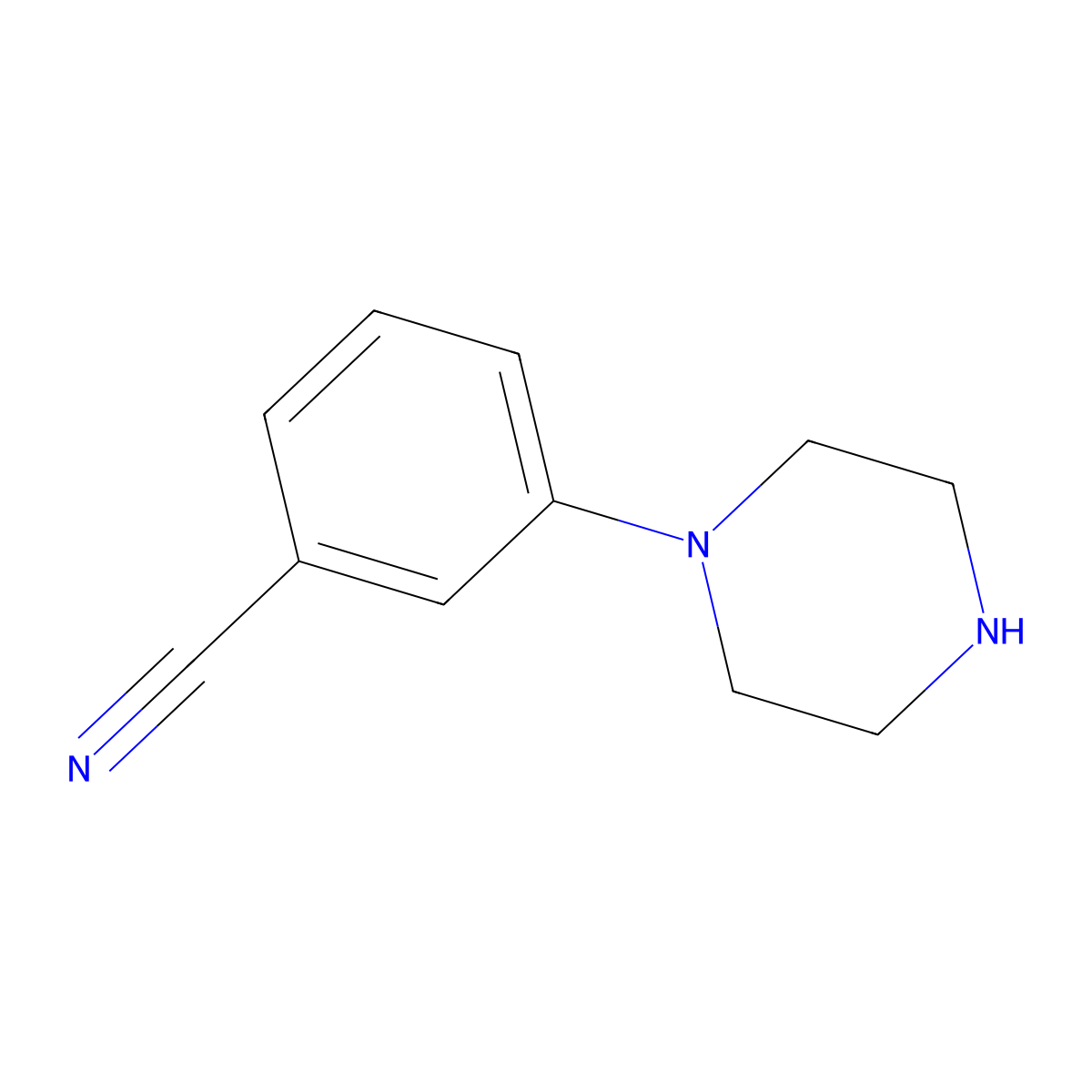 1-(3-Cyanophenyl)piperazine molecular structure, CAS 178928-58-0
