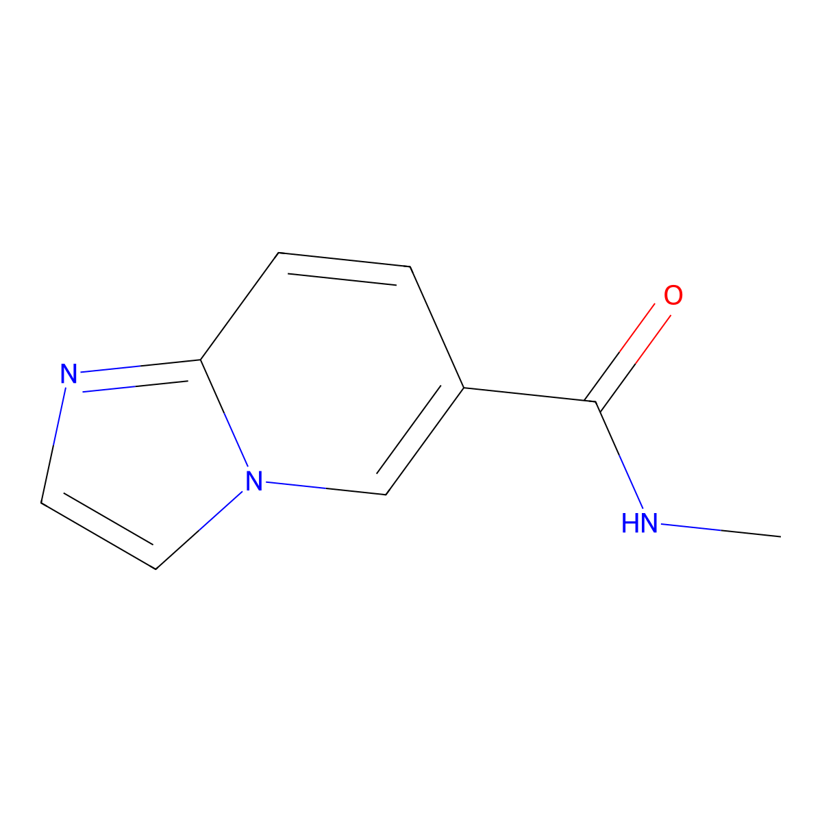 N-methylimidazo[1,2-a]pyridine-6-carboxamide molecular structure, CAS 1789287-69-9