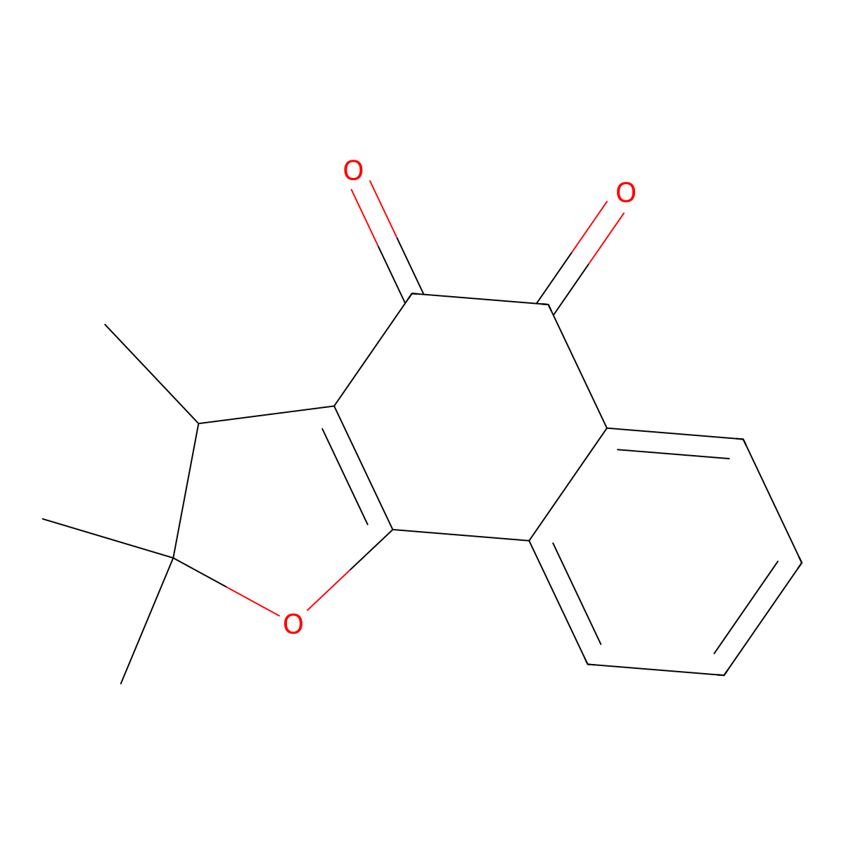 2,2,3-Trimethyl-2,3-dihydronaphtho[1,2-b]furan-4,5-dione molecular structure, CAS 178931-48-1