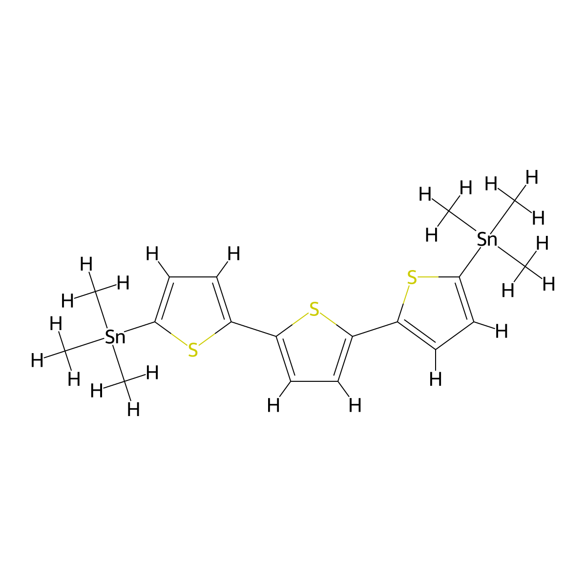 5,5''-Bis(trimethylstannyl)-2,2':5',2''-terthiophene molecular structure, CAS 178931-63-0