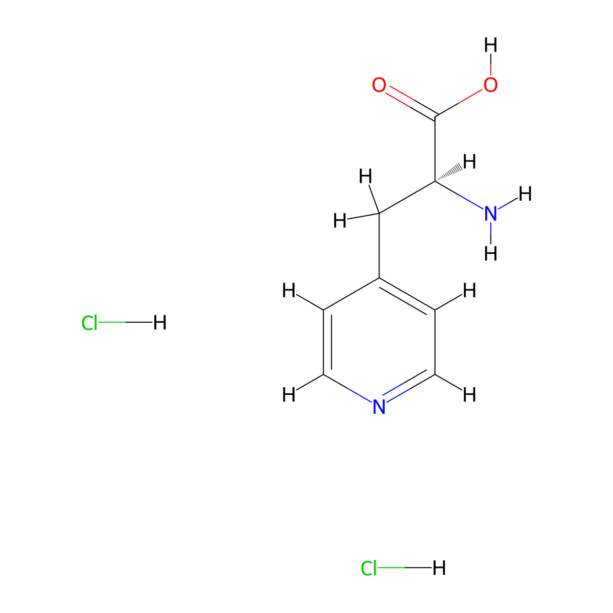 3-Pyridin-4-yl-L-alanine--hydrogen chloride (1/2) molecular structure, CAS 178933-04-5