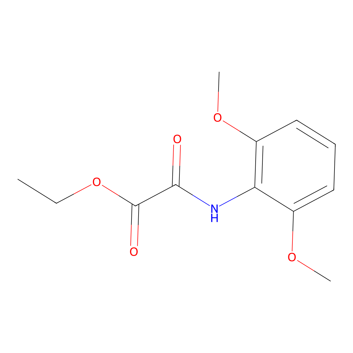 Ethyl 2-((2,6-dimethoxyphenyl)amino)-2-oxoacetate molecular structure, CAS 17894-49-4
