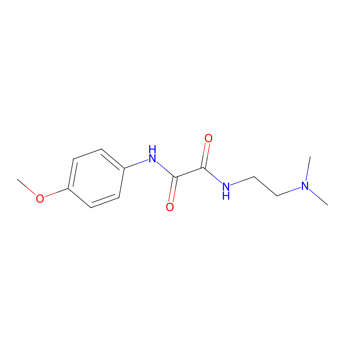 N1-(2-(dimethylamino)ethyl)-N2-(4-methoxyphenyl)oxalamide molecular structure, CAS 17894-51-8
