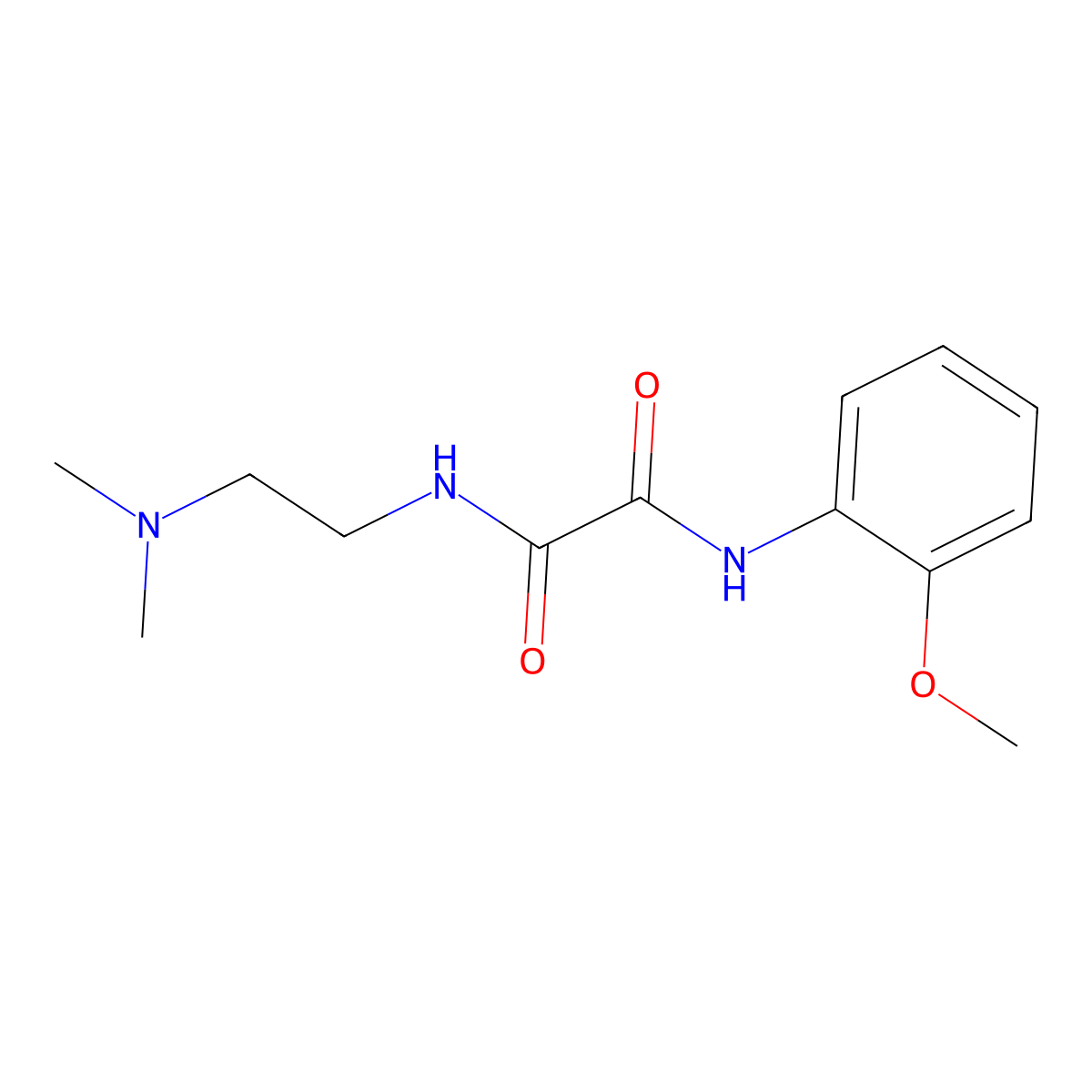 N-[2-(dimethylamino)ethyl]-N'-(2-methoxyphenyl)ethanediamide molecular structure, CAS 17894-53-0