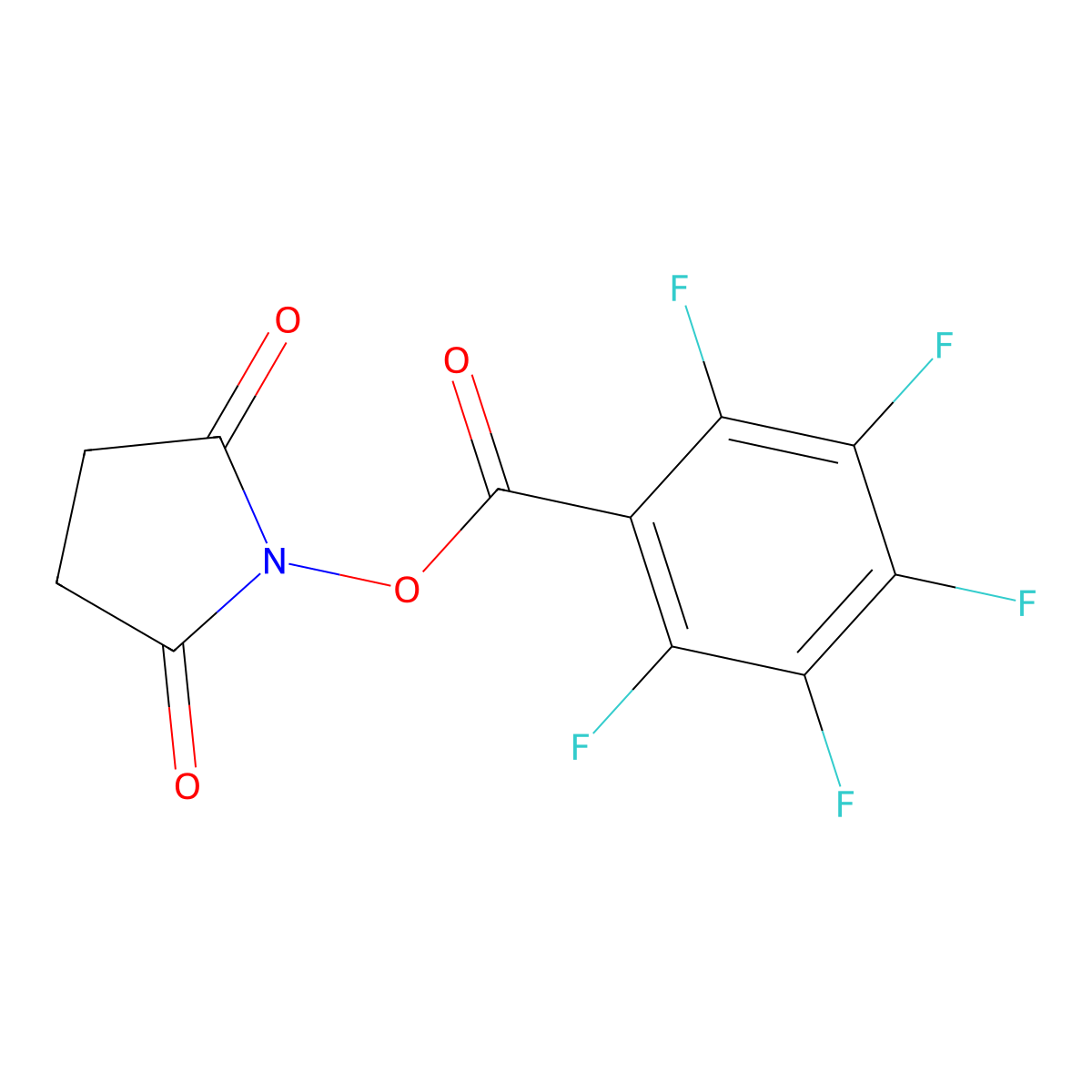 N-Succinimidyl pentafluorobenZoate molecular structure, CAS 178942-74-0