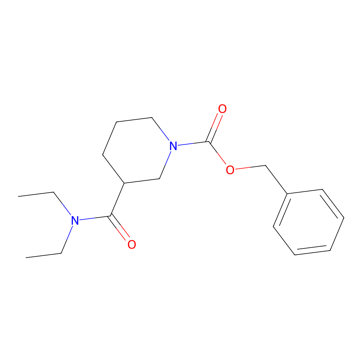 Benzyl 3-(diethylcarbamoyl)piperidine-1-carboxylate molecular structure, CAS 1789435-12-6