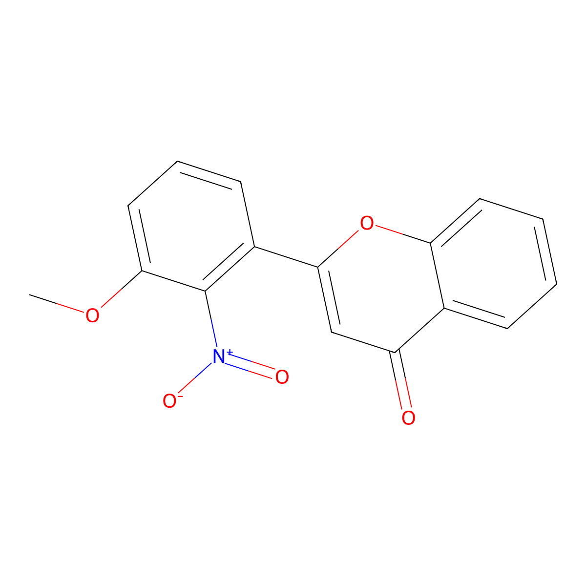 2-(3-Methoxy-2-nitrophenyl)-4H-chromen-4-one molecular structure, CAS 178949-12-7