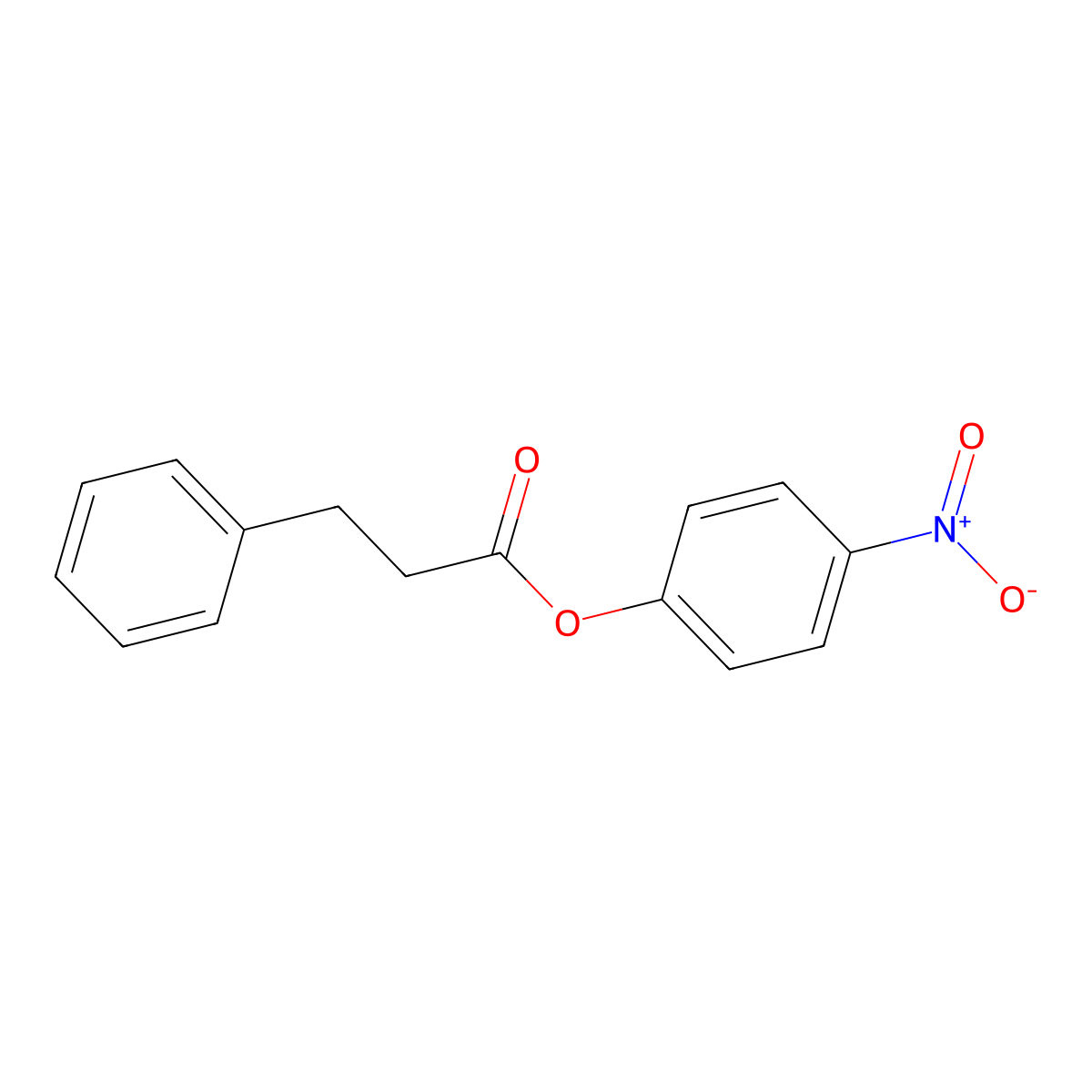 4-Nitrophenyl 3-phenylpropanoate molecular structure, CAS 17895-71-5