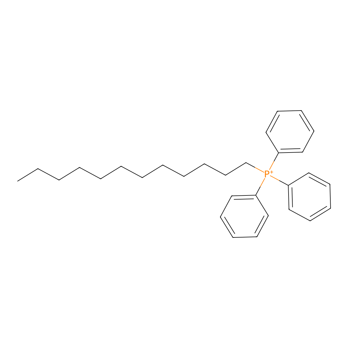 Dodecyltriphenylphosphonium molecular structure, CAS 17895-72-6