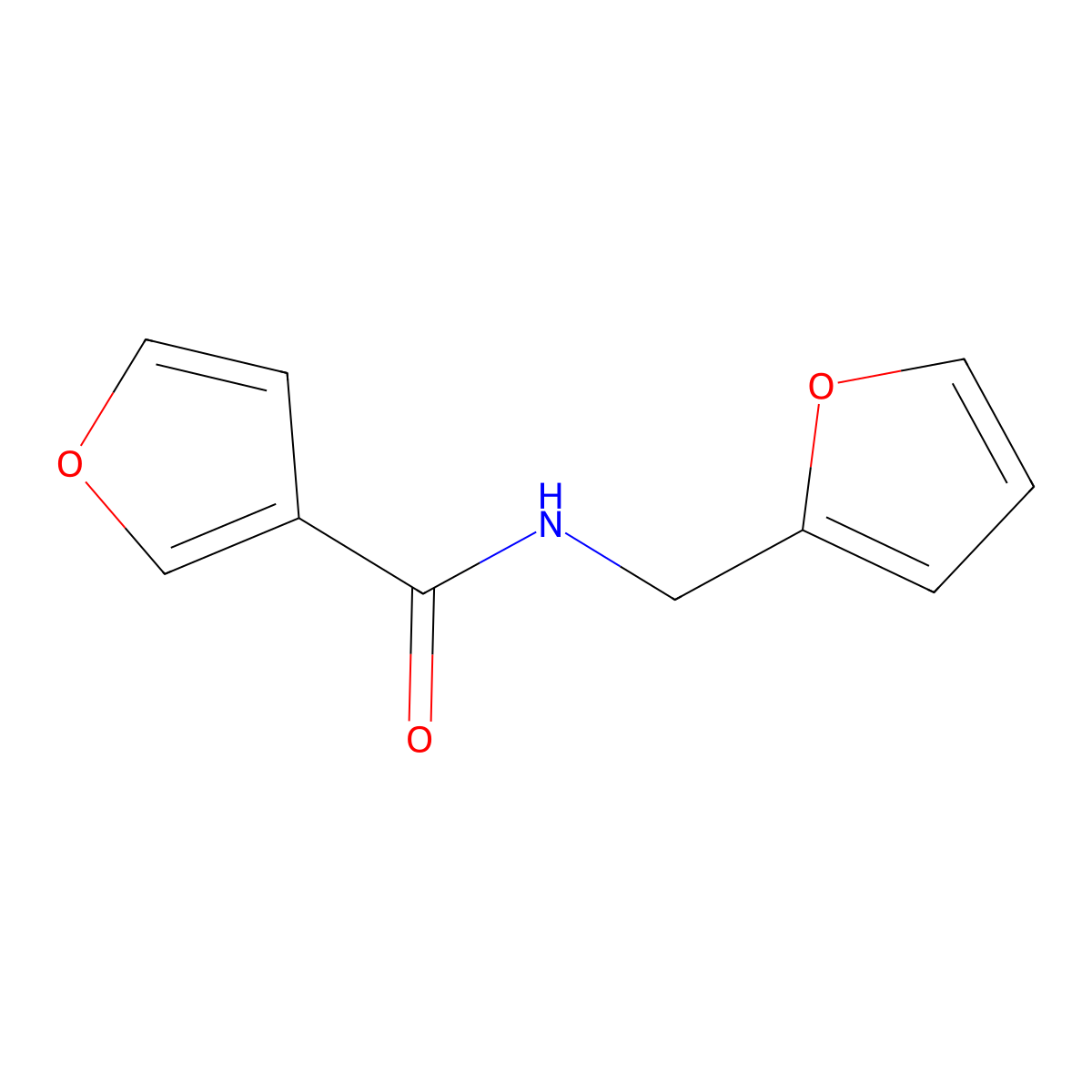 N-[(furan-2-yl)methyl]furan-3-carboxamide molecular structure, CAS 1789530-43-3