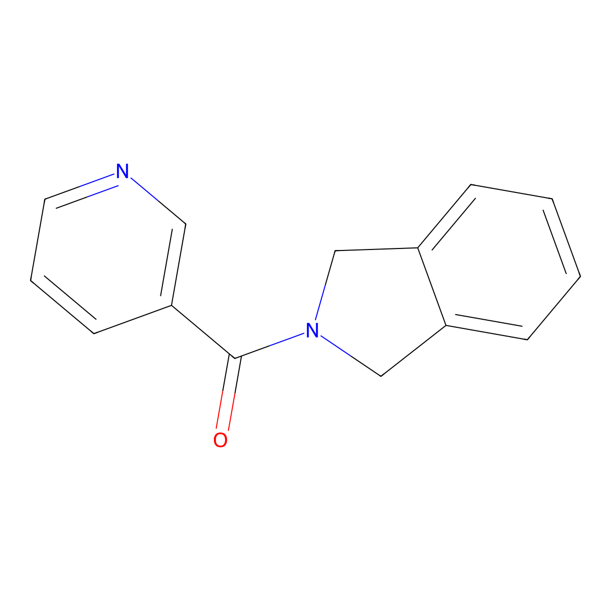 Isoindolin-2-yl(pyridin-3-yl)methanone molecular structure, CAS 1789532-54-2
