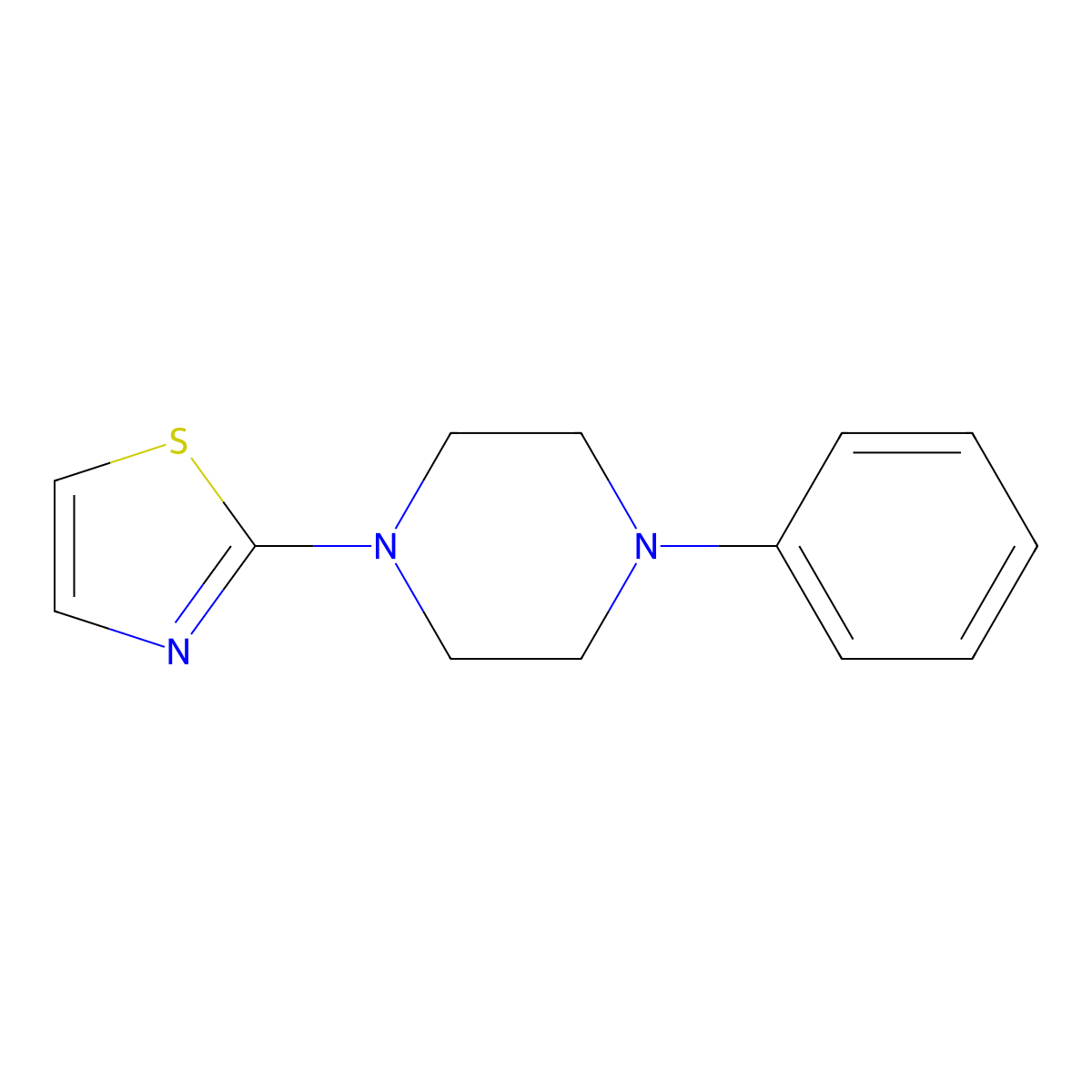 2-(4-Phenylpiperazin-1-yl)thiazole molecular structure, CAS 1789594-90-6