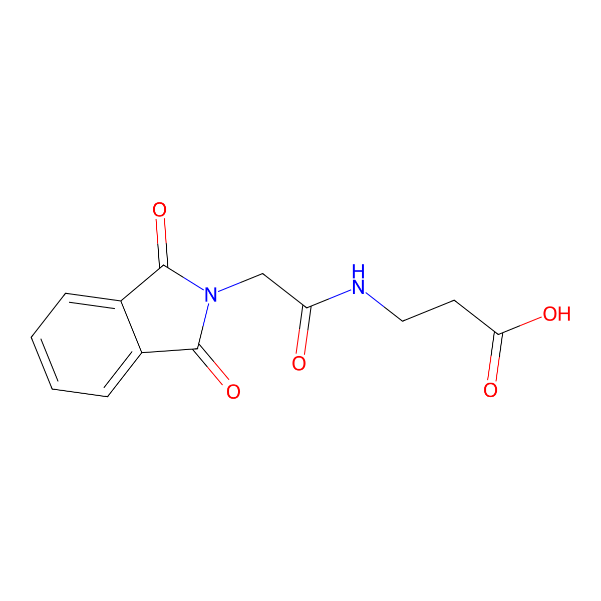 Pht-Gly-Beta-Ala-Oh molecular structure, CAS 17896-84-3
