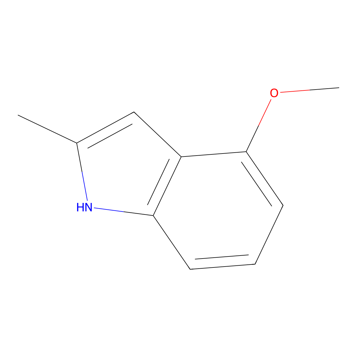 4-methoxy-2-methyl-1H-indole molecular structure, CAS 17897-50-6