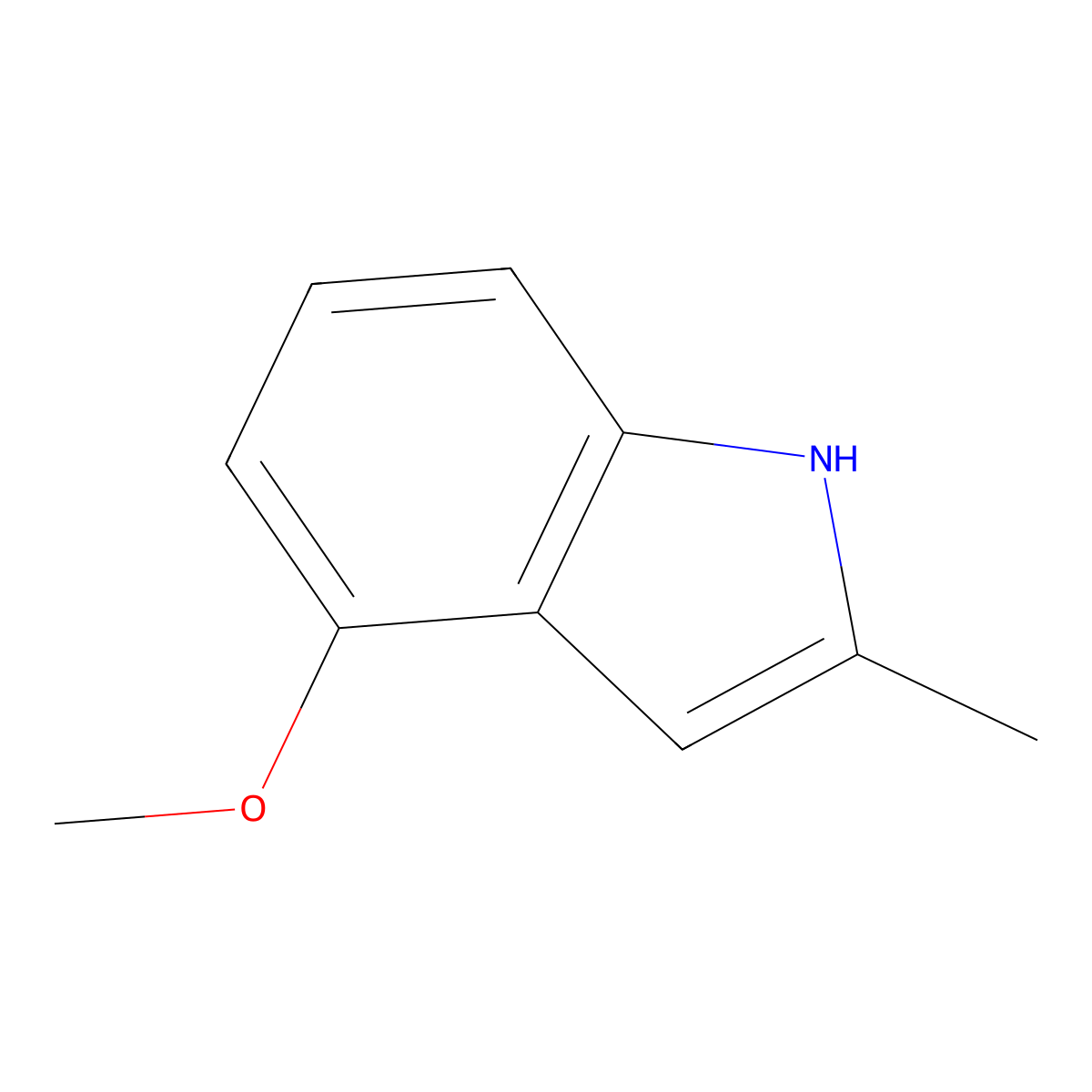 4-methoxy-2-methyl-1H-indole molecular structure, CAS 17897-50-6