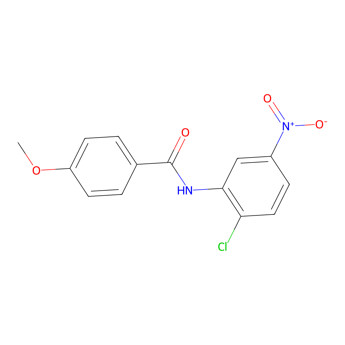 N-(2-chloro-5-nitrophenyl)-4-methoxybenzamide molecular structure, CAS 178970-17-7