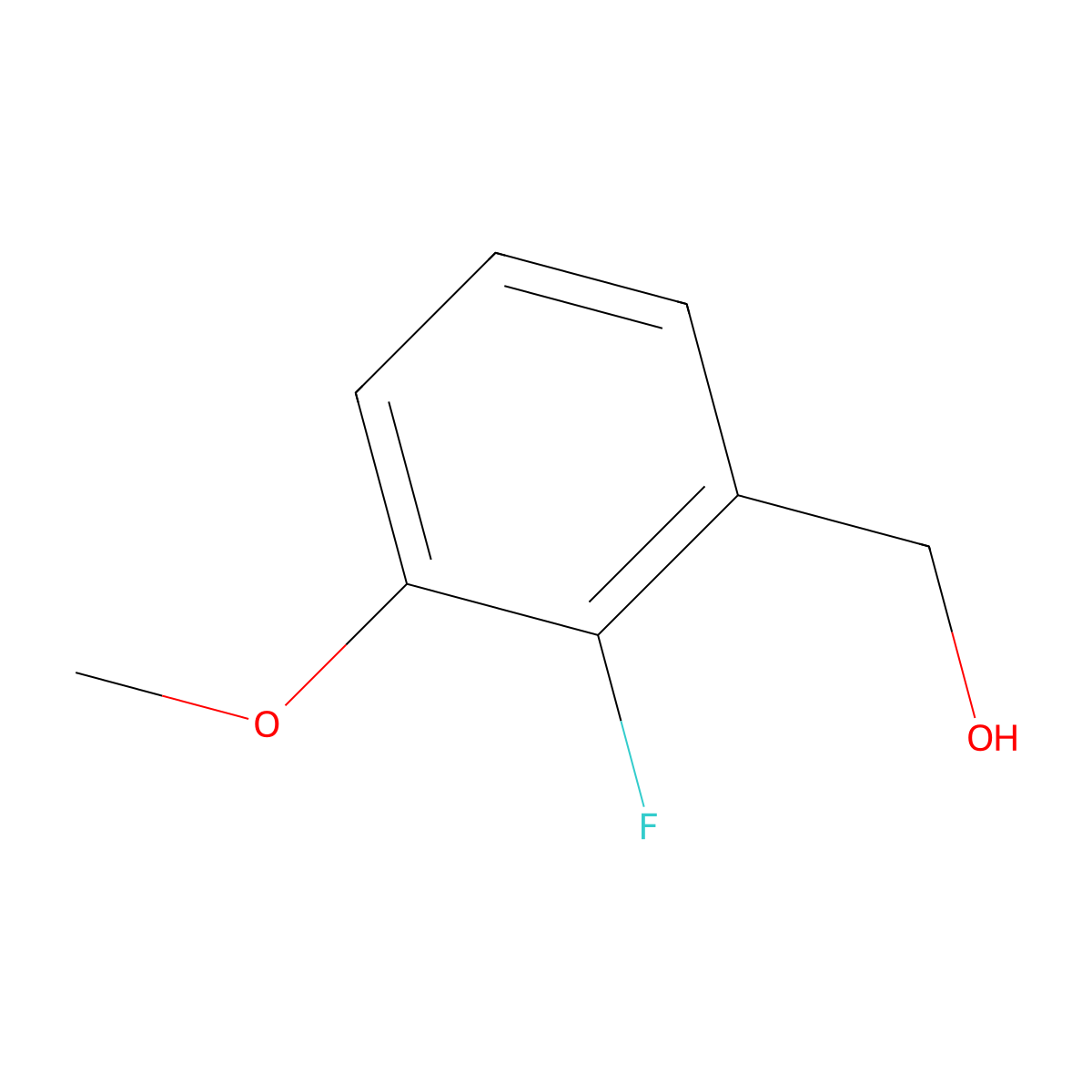 2-Fluoro-3-methoxybenzyl alcohol molecular structure, CAS 178974-59-9