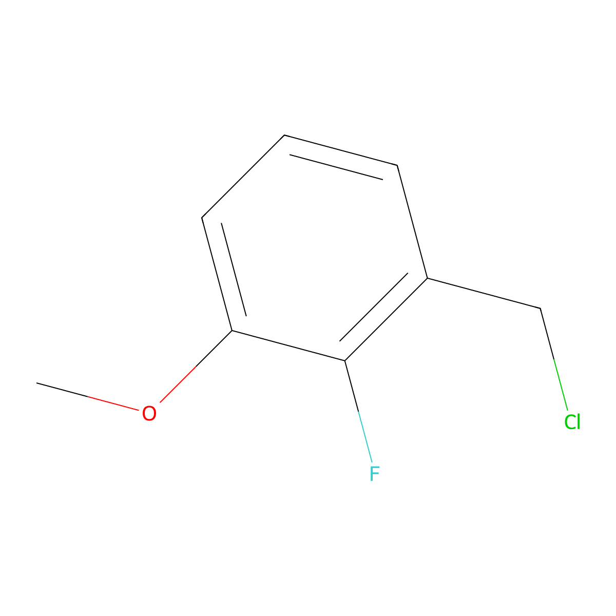 1-(Chloromethyl)-2-fluoro-3-methoxybenzene molecular structure, CAS 178974-63-5