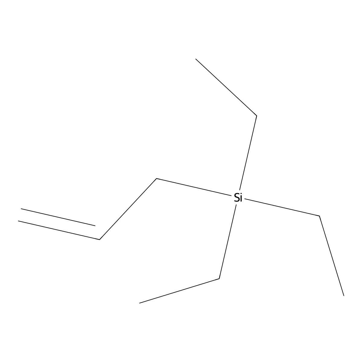 Allyltriethylsilane molecular structure, CAS 17898-21-4