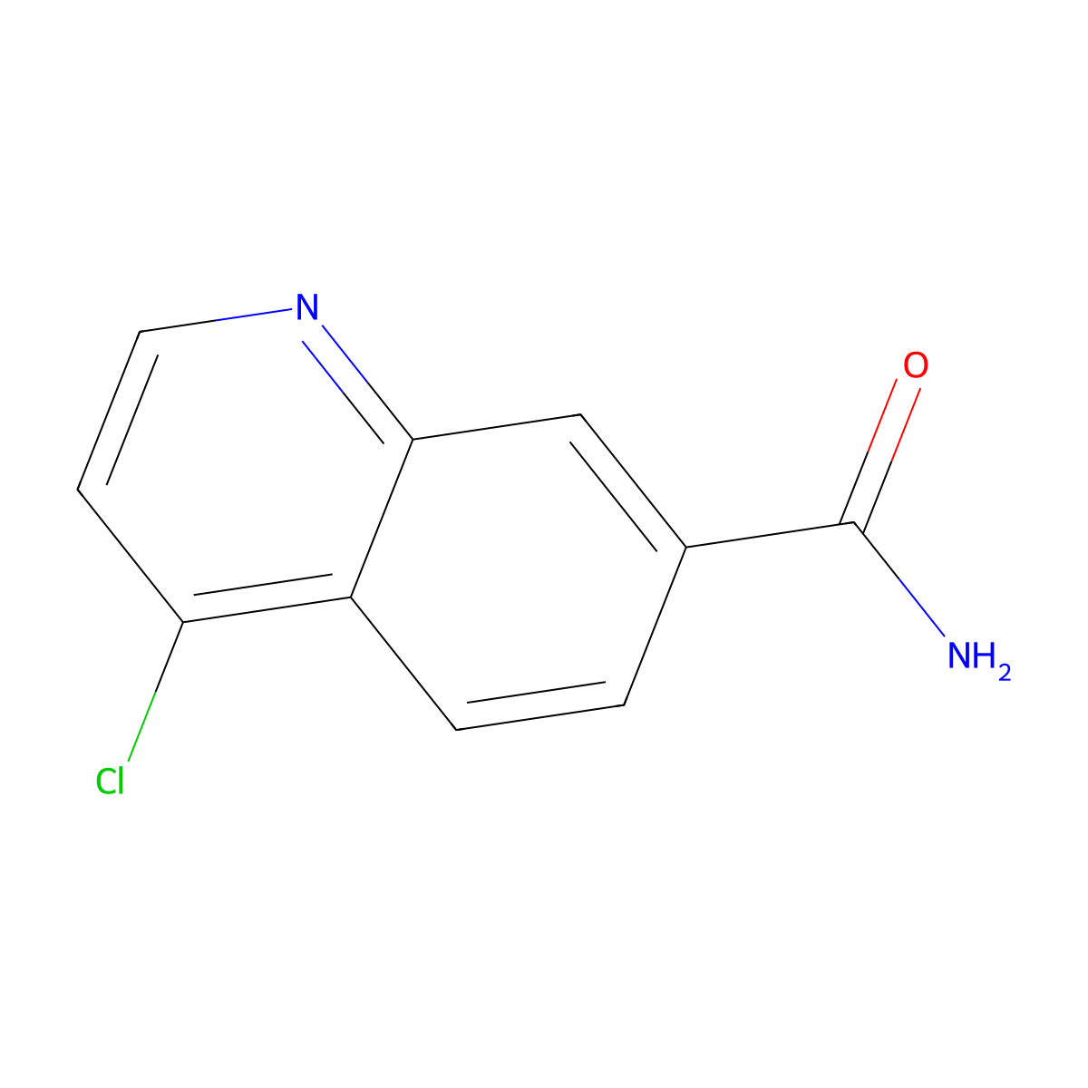 4-Chloroquinoline-7-carboxamide molecular structure, CAS 178984-42-4