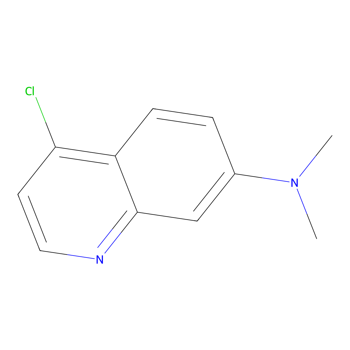 4-chloro-N,N-dimethylquinolin-7-amine molecular structure, CAS 178984-46-8