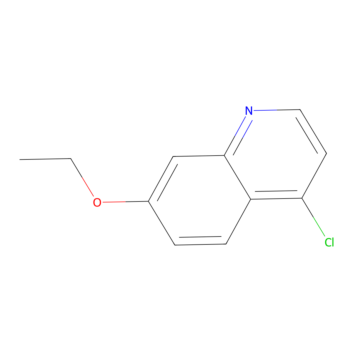 4-Chloro-7-ethoxyquinoline molecular structure, CAS 178984-50-4