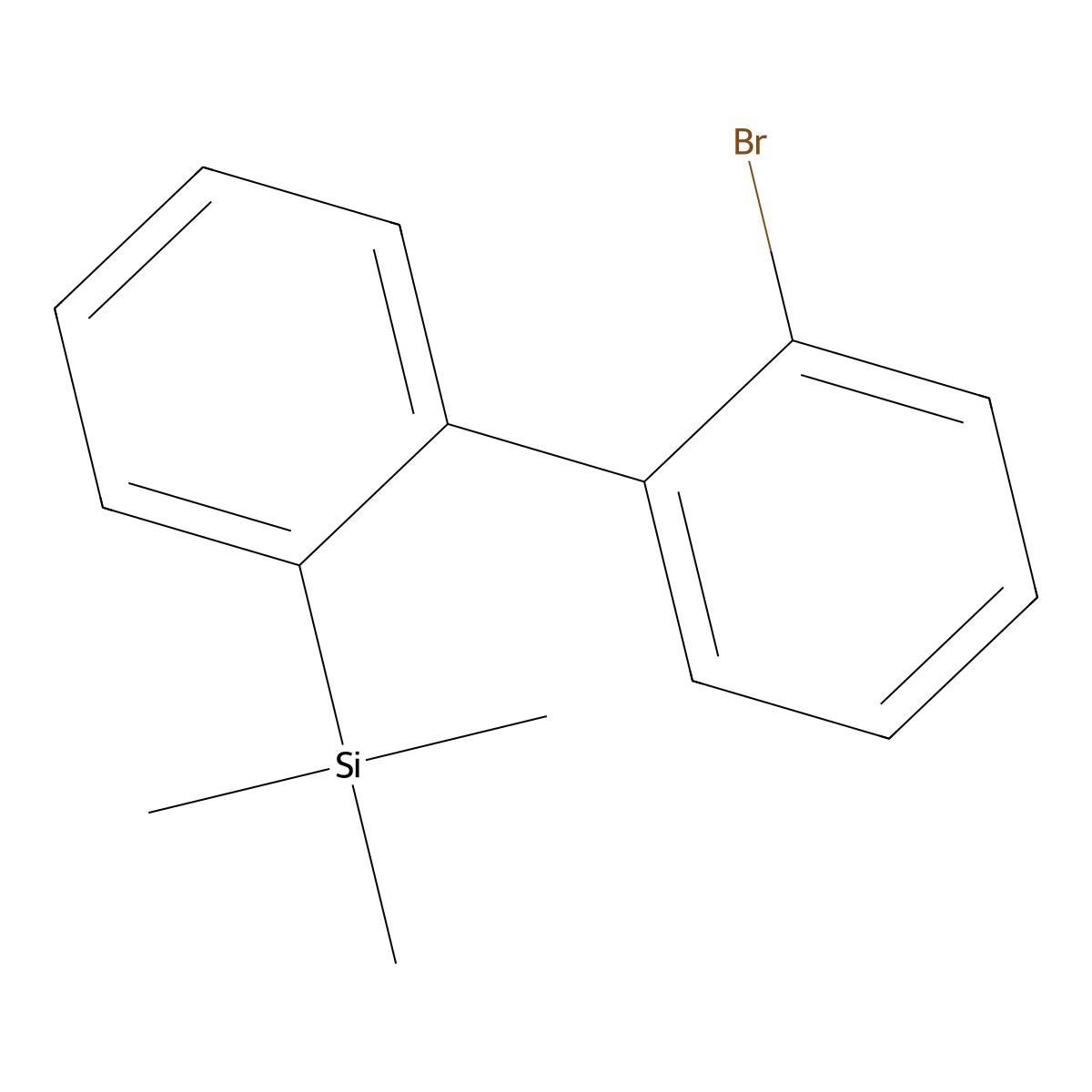 2-BroMo-2'-triMethylsilylbiphenyl molecular structure, CAS 178985-68-7