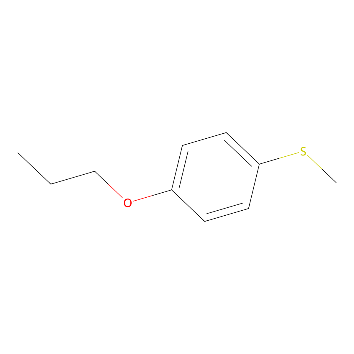 Methyl(4-propoxyphenyl)sulfane molecular structure, CAS 178987-10-5