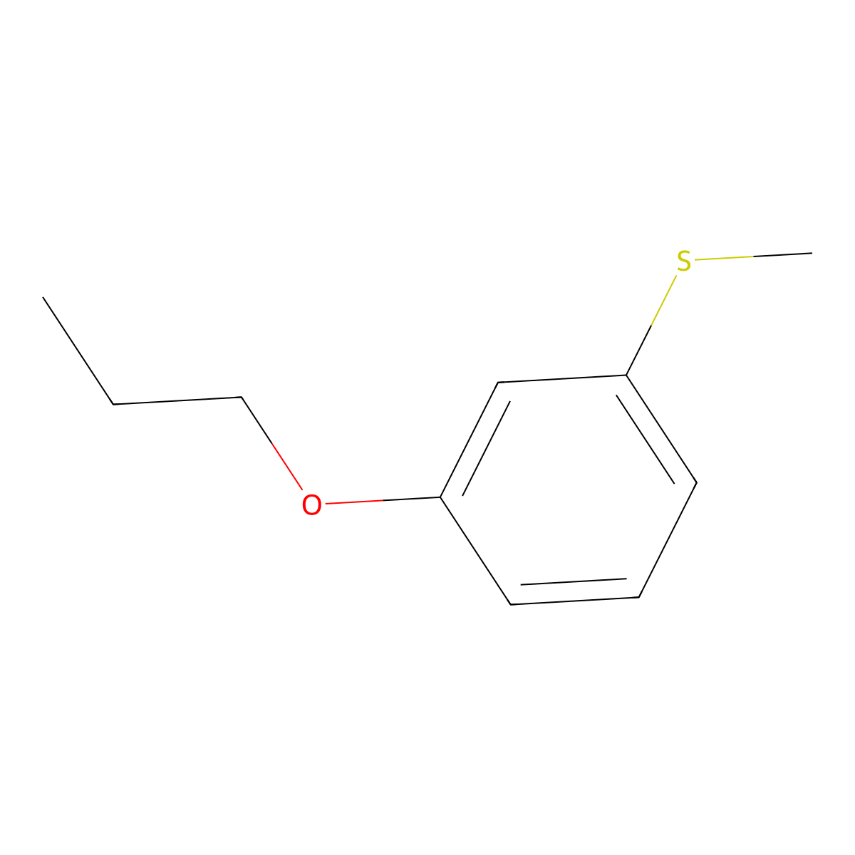 Methyl 3-n-propoxyphenyl sulfide molecular structure, CAS 178987-12-7