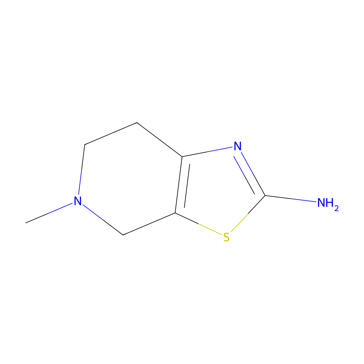 5-methyl-4H,5H,6H,7H-[1,3]thiazolo[5,4-c]pyridin-2-amine molecular structure, CAS 17899-48-8
