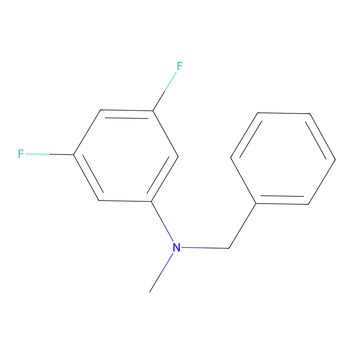 N-Benzyl-3,5-difluoro-N-methylaniline molecular structure, CAS 1789937-84-3