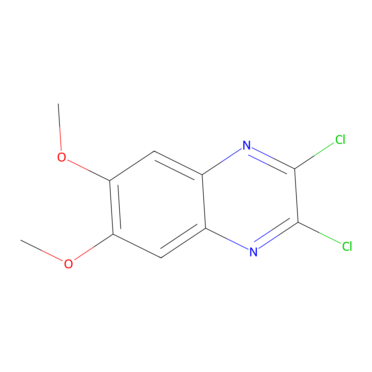 2,3-Dichloro-6,7-dimethoxyquinoxaline molecular structure, CAS 1790-91-6
