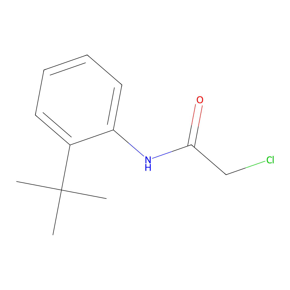 N-(2-tert-butylphenyl)-2-chloroacetamide molecular structure, CAS 17900-75-3