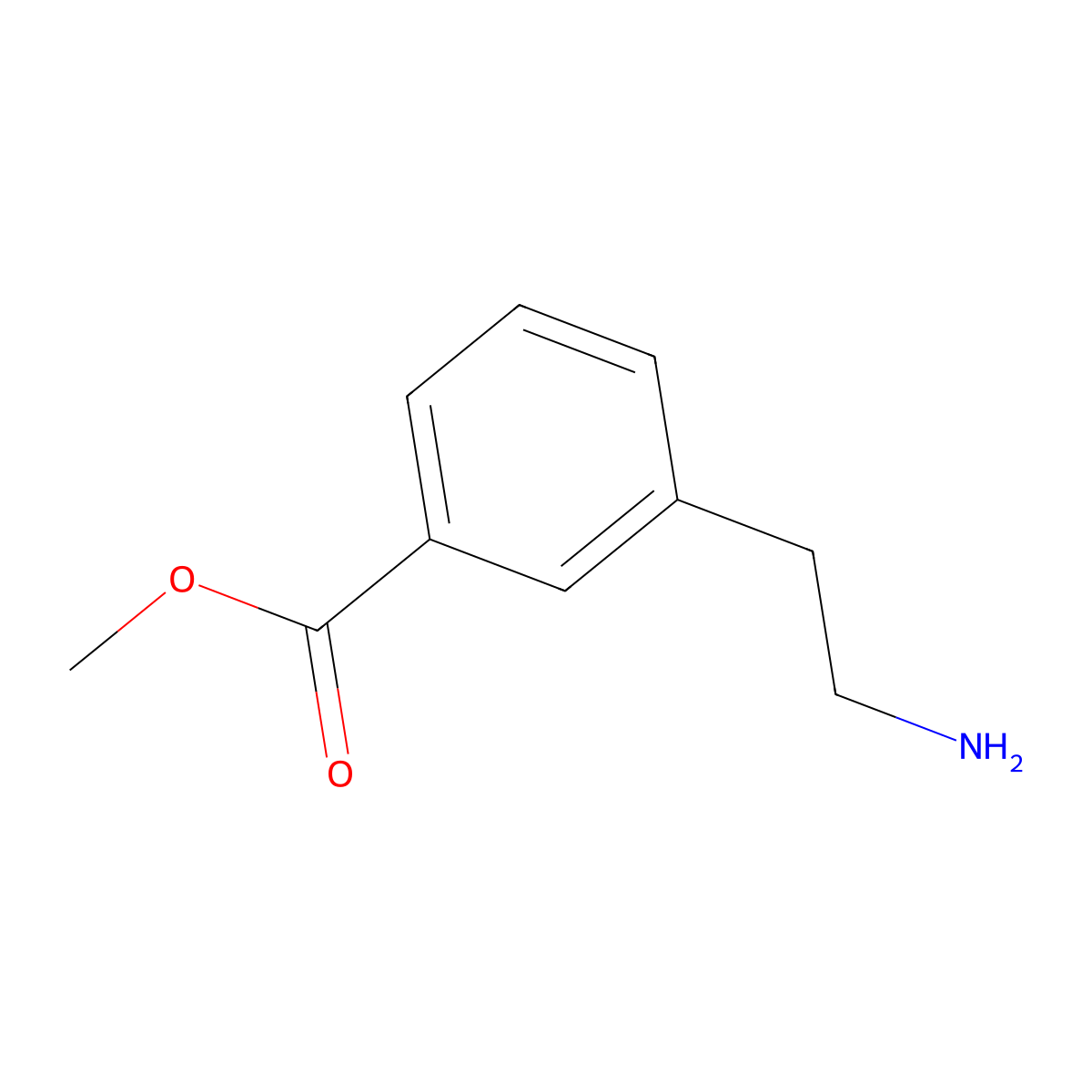 Methyl 3-(2-aminoethyl)benzoate molecular structure, CAS 179003-00-0