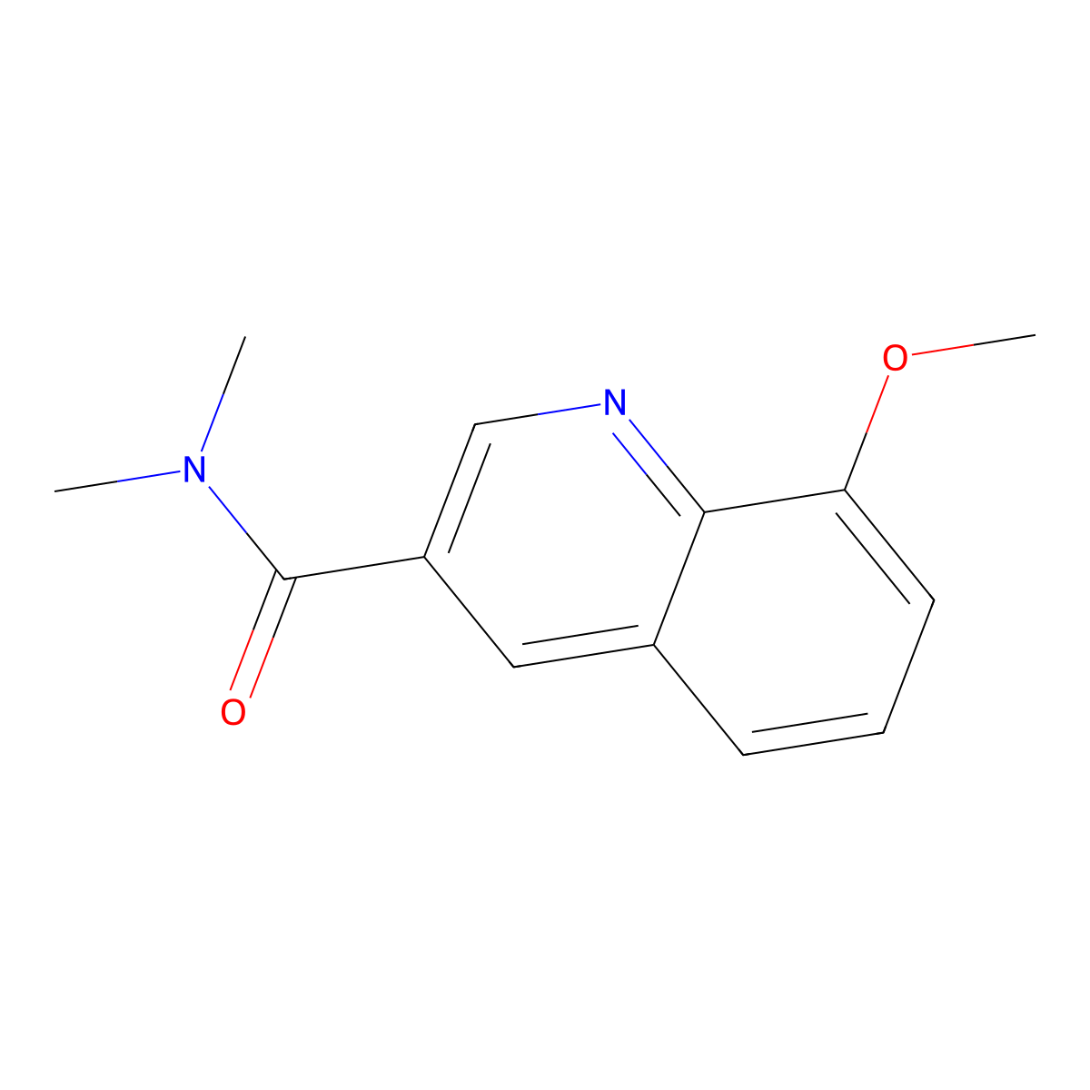 8-Methoxy-N,N-dimethylquinoline-3-carboxamide molecular structure, CAS 1790093-77-4
