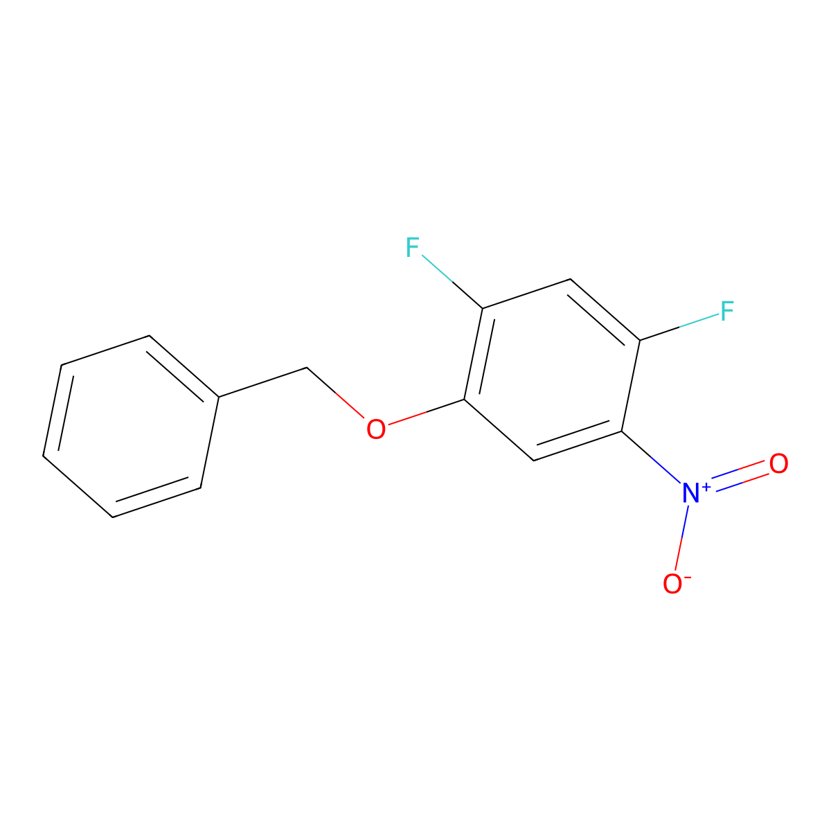 1-(Benzyloxy)-2,4-difluoro-5-nitrobenzene molecular structure, CAS 179011-40-6