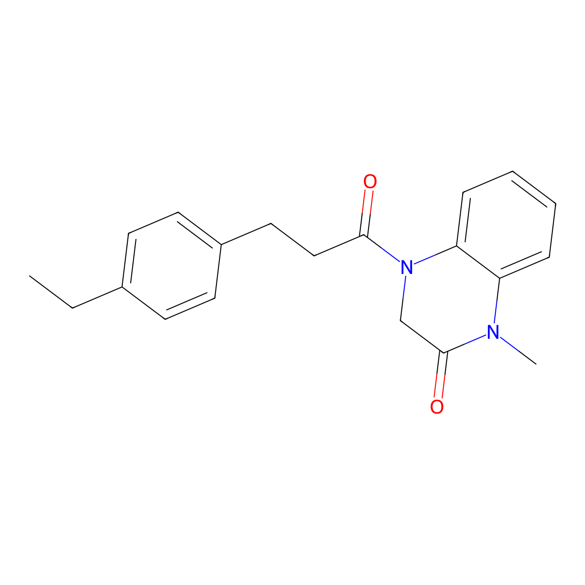 4-[3-(4-Ethylphenyl)propanoyl]-1-methyl-3H-quinoxalin-2-one molecular structure, CAS 1790156-04-5