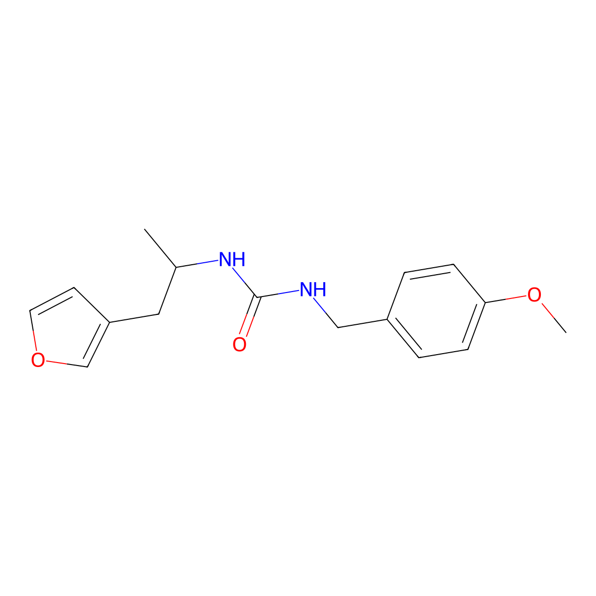1-(1-(Furan-3-yl)propan-2-yl)-3-(4-methoxybenzyl)urea molecular structure, CAS 1790197-51-1
