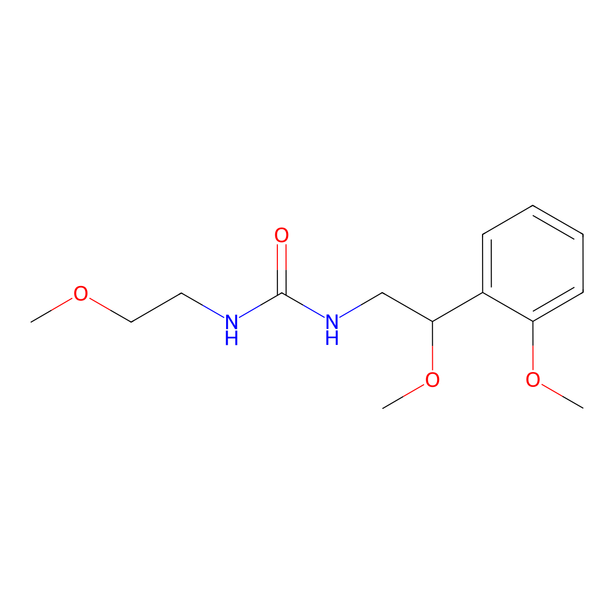 1-(2-Methoxy-2-(2-methoxyphenyl)ethyl)-3-(2-methoxyethyl)urea molecular structure, CAS 1790198-63-8