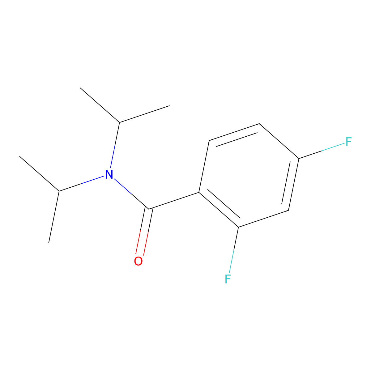2,4-Difluoro-N,N-bis(1-methylethyl)benzamide molecular structure, CAS 1790230-48-6