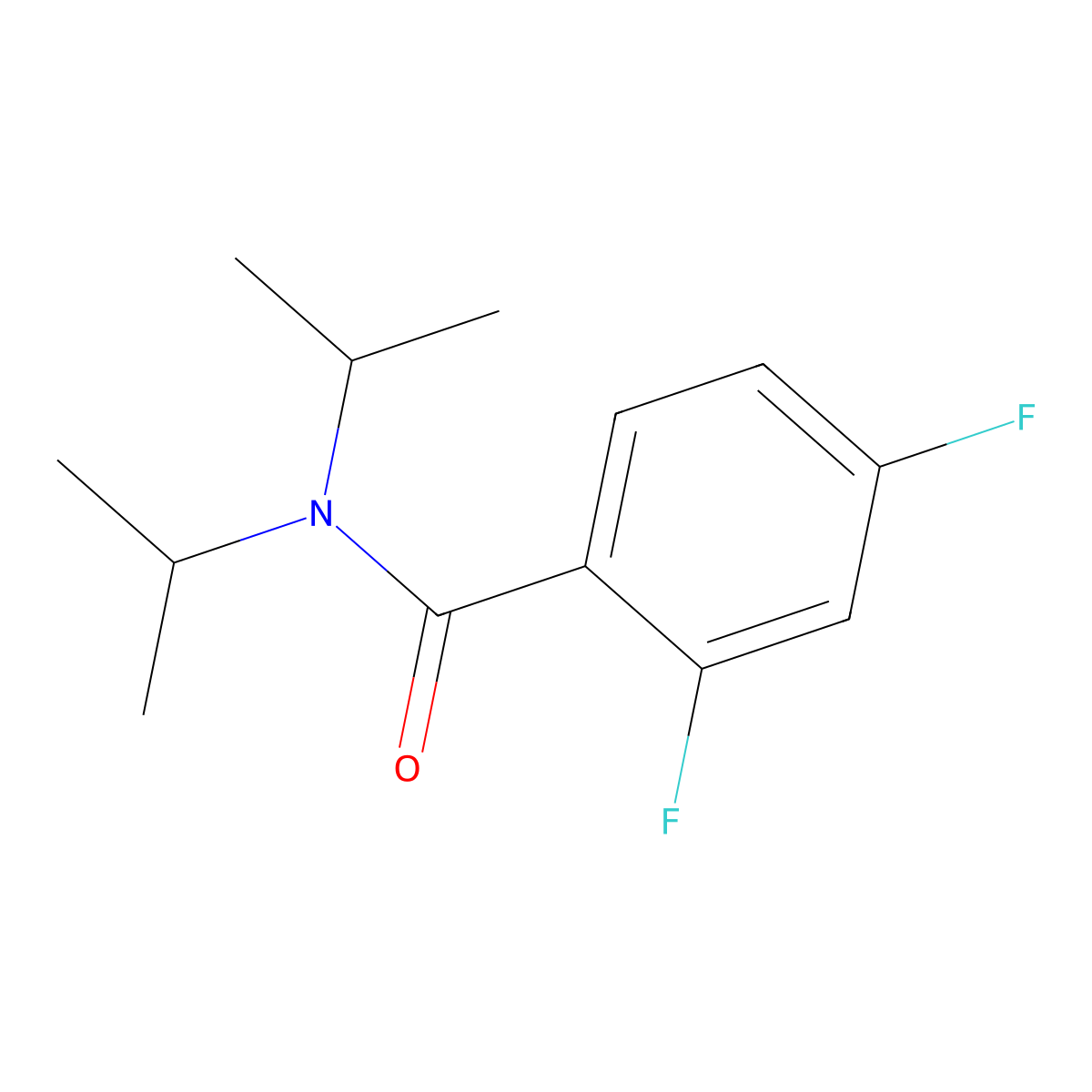 2,4-Difluoro-N,N-bis(1-methylethyl)benzamide molecular structure, CAS 1790230-48-6