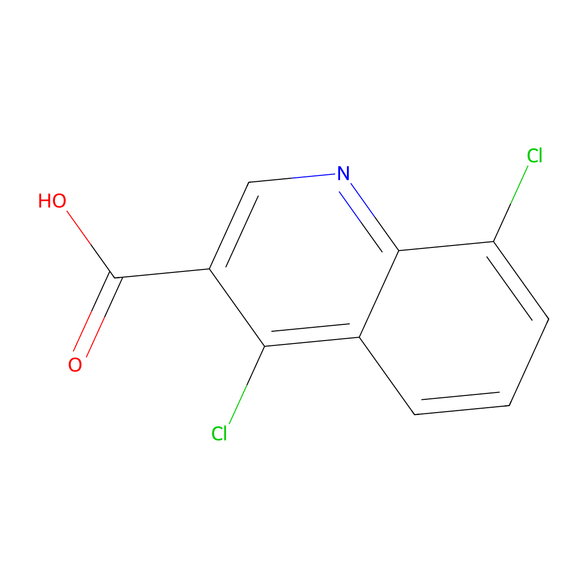 4,8-dichloroquinoline-3-carboxylic Acid molecular structure, CAS 179024-69-2