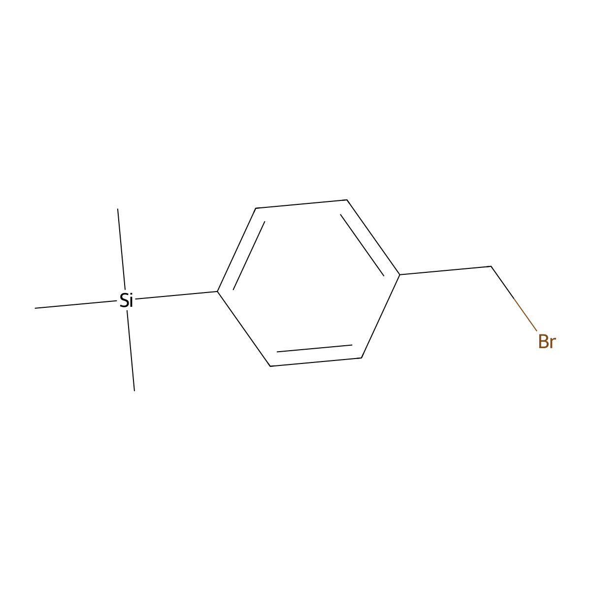 [4-(Bromomethyl)phenyl]trimethylsilane molecular structure, CAS 17903-42-3