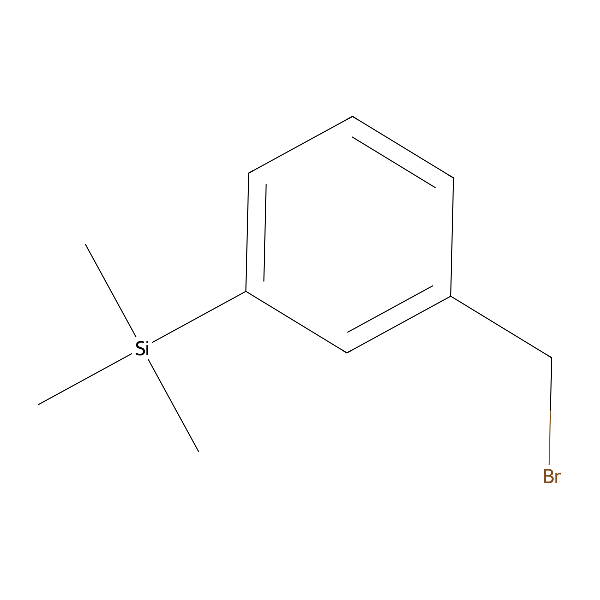 (3-(Bromomethyl)phenyl)trimethylsilane molecular structure, CAS 17903-44-5