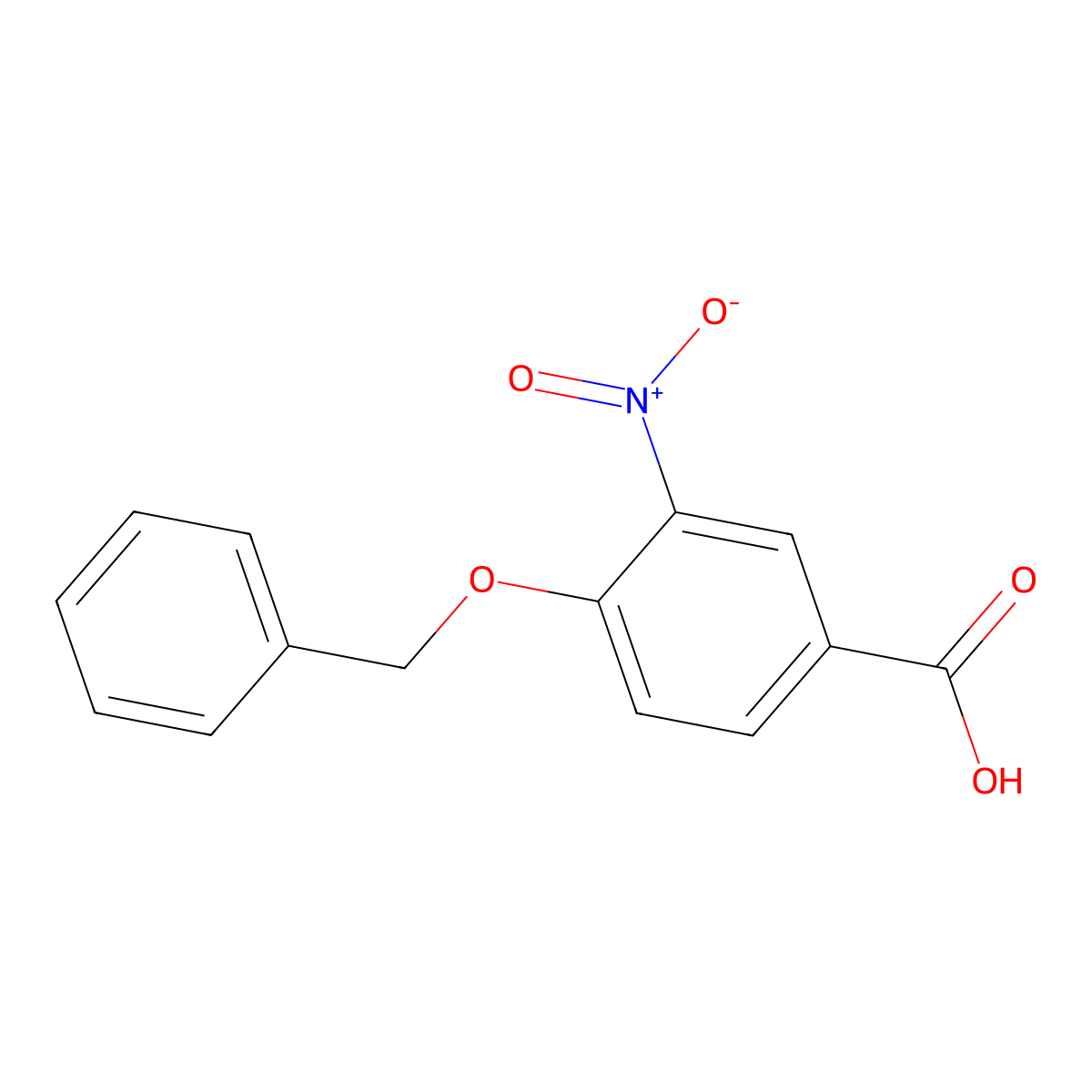 4-(Benzyloxy)-3-nitrobenzoic acid molecular structure, CAS 17903-89-8
