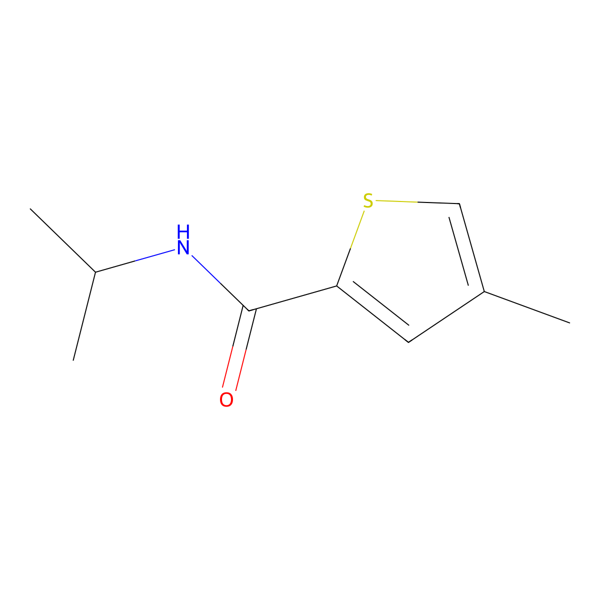 N-isopropyl-4-methylthiophene-2-carboxamide molecular structure, CAS 1790317-47-3
