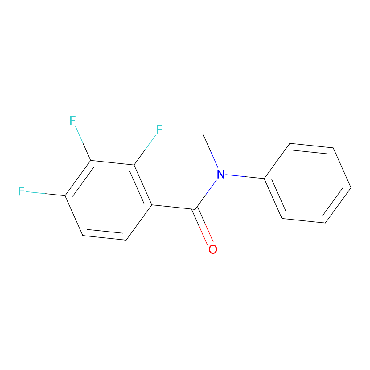 Benzamide, 2,3,4-trifluoro-N-methyl-N-phenyl- molecular structure, CAS 1790350-91-2